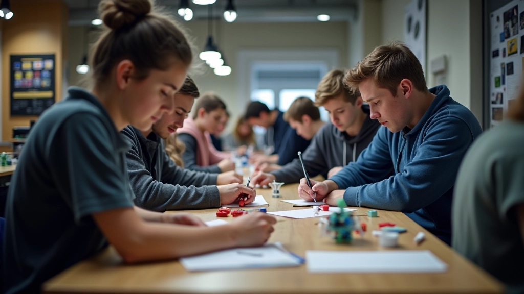 TalTechi maker-ruumi detailid — 3D-printer, elektroonikakomponendid ja laserlõikeseade koos noorte meeskonnaga